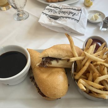 Antoine's Restaurant - French Dip and Pommes Frites coolinary lunch entree - French Near Me - New Orleans, Louisiana