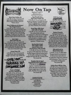 Menu photo 3 Black Spruce Brewing Company Fairbanks, AK