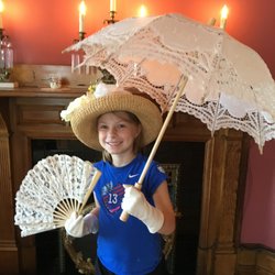 Grundy Museum - Playing with props in Margaret's bedroom.