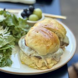 Chris Bakes - Chris's cheeseburger is of the highest quality, saucy and decadent with grilled onions served on one of his sour dough buns!
