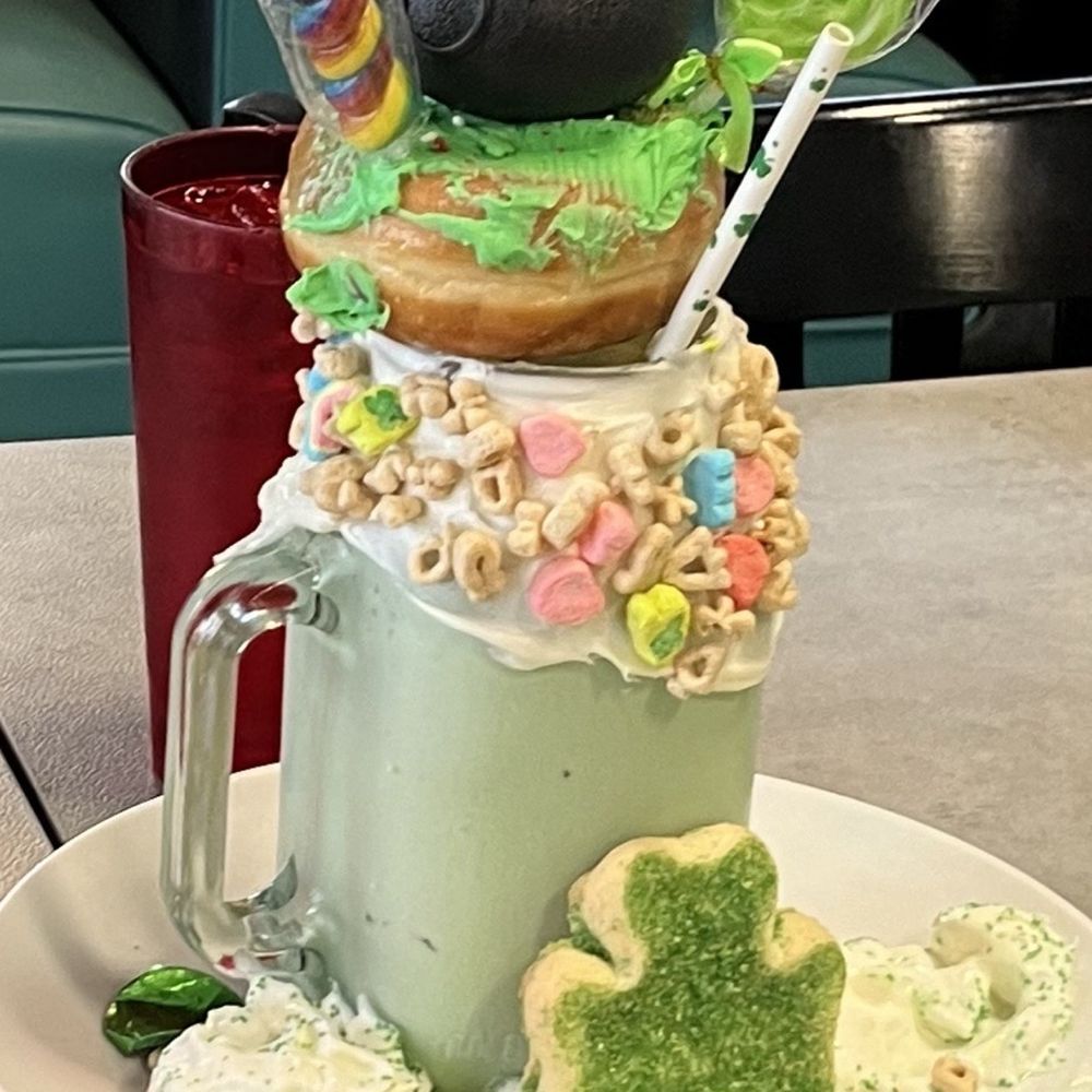 Kid next to had this shake!