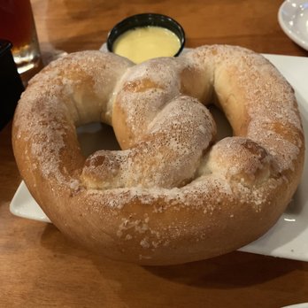 Fardowners Restaurant - Giant pretzel with honey mustard, it's like 2 feet in diameter - Burgers Near Me - Crozet, Virginia Fardowners Restaurant - Giant pretzel with honey mustard, it's like 2 feet in diameter - Burgers Near Me - Crozet, Virginia