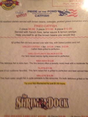 Menu photo 3 Mack's Fish & Steak House Heber Springs, AR