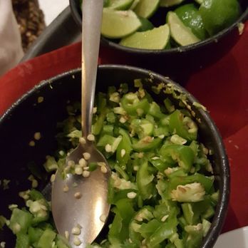 Bachas Restaurant - Serrano peppers for guacamole - Seafood Near Me - Puerto Vallarta, JAL