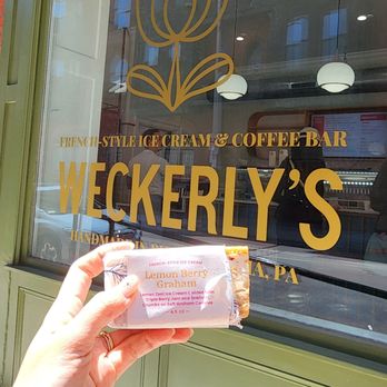 Weckerly's Ice Cream - An amazing ice cream sandwich, in Lemon Berry Graham flavor. - Ice Cream & Frozen Yogurt Near Me - Philadelphia, Pennsylvania Weckerly's Ice Cream - An amazing ice cream sandwich, in Lemon Berry Graham flavor. - Ice Cream & Frozen Yogurt Near Me - Philadelphia, Pennsylvania