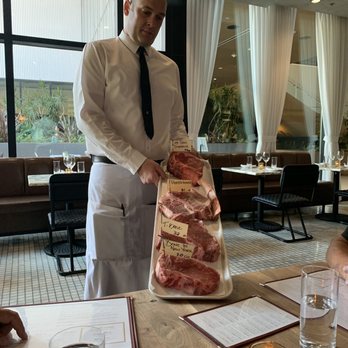 Echo & Rig - Coran!  Best waiter ever!! And this meat display.. my mouth is watering again just posting this - Steakhouses Near Me - Sacramento, California