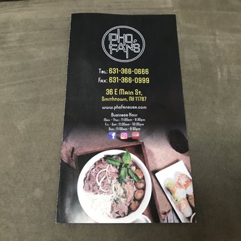 Pho Fans - Front of menu - Vietnamese Near Me - Smithtown, New York Pho Fans - Front of menu - Vietnamese Near Me - Smithtown, New York