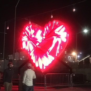 7TH WEST - Outside patio area. You can see this heart from the freeway. - Venues & Event Spaces Near Me - Oakland, California
