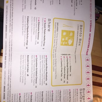 Root Down DIA - The menu. A little pricey but it's farm to fork. - New American Near Me - Denver, Colorado Root Down DIA - The menu. A little pricey but it's farm to fork. - New American Near Me - Denver, Colorado