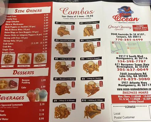 Menu photo 2 Ocean Seafood & Chicken Conyers, GA Menu photo 2 Ocean Seafood & Chicken Conyers, GA