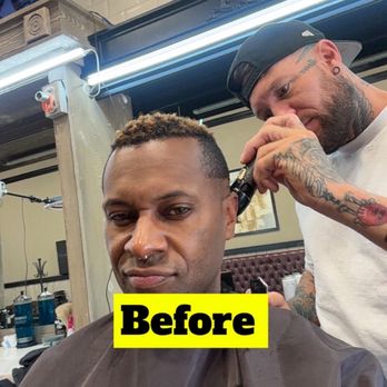 Moose's Barbershop and Shave - Me chipping my dyed high top with Nick - Barbers Near Me - Santee, California Moose's Barbershop and Shave - Me chipping my dyed high top with Nick - Barbers Near Me - Santee, California