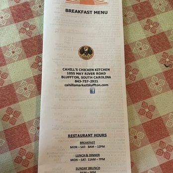 Cahill's Market - Menu 9/28/22 - Salad Near Me - Bluffton, South Carolina