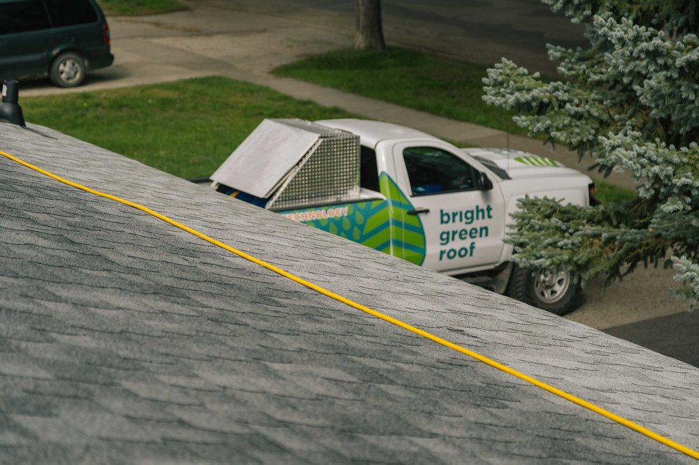 Slide of Bright Green Roof