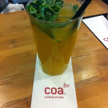 Coa - A refreshing maracuya spritzer with fresh mint - Pan Asian Near Me Coa - A refreshing maracuya spritzer with fresh mint - Pan Asian Near Me