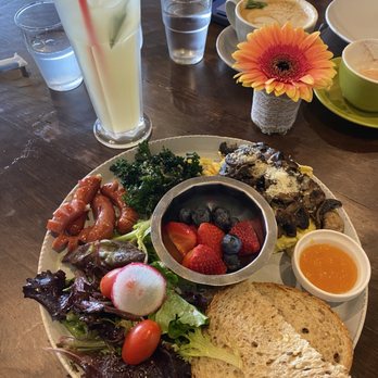 Namu Kitchen - Namu Breakfast plate w choice of homemade jam, had the peach - Breakfast & Brunch Near Me - West Covina, California Namu Kitchen - Namu Breakfast plate w choice of homemade jam, had the peach - Breakfast & Brunch Near Me - West Covina, California