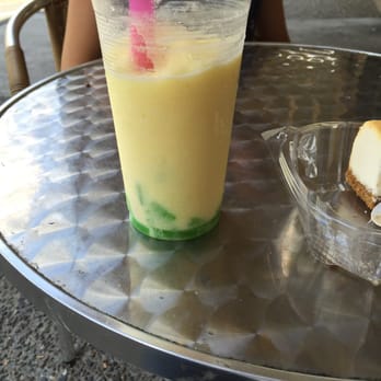 Best Baguette - piña colada bubble tea with green apple jellies and a New York style cheesecake - Vietnamese Near Me - Beaverton, Oregon Best Baguette - piña colada bubble tea with green apple jellies and a New York style cheesecake - Vietnamese Near Me - Beaverton, Oregon