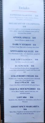 Menu photo 1 Boston Sail Loft Boston, MA Menu photo 1 Boston Sail Loft Boston, MA
