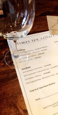 Menu photo 7 Times Ten Cellars Dallas, TX Menu photo 7 Times Ten Cellars Dallas, TX