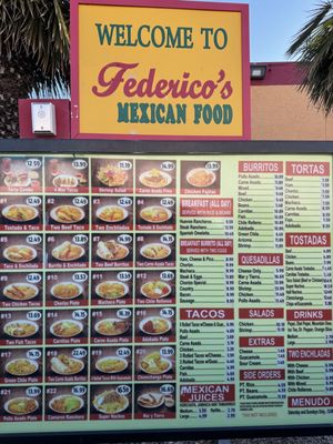 Menu photo 3 Federicos Mexican Food Phoenix, AZ