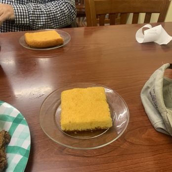 Eve's Caribbean Soul Food - Giant piece of cornbread. - Caribbean Near Me - Georgetown, South Carolina Eve's Caribbean Soul Food - Giant piece of cornbread. - Caribbean Near Me - Georgetown, South Carolina