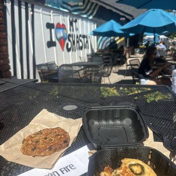 Drizzle - The Awakening breakfast sandwich and breakfast cookie! Fun names - Coffee & Tea Near Me - Mount Shasta, California