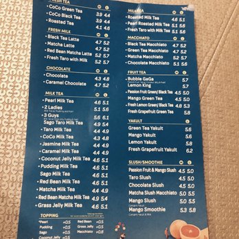 Our Delivery Menu Is Now Available All Coco Fresh Tea