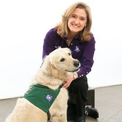 Gila C. Dorostkar DDS, Pediatric Dentistry - Dr. Gila and our Therapy dog, Aspen.