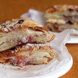 Raspberry Almond Croissant - very rich and soft, came out fresh and warm