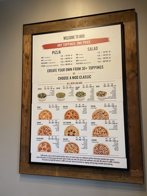 Menu photo 5 MOD Pizza Schaumburg, IL