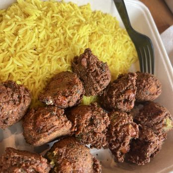 The Kebab Shop - Build My Own: saffron rice, falafel, and side of falafel. - Mediterranean Near Me - San Jose, California
