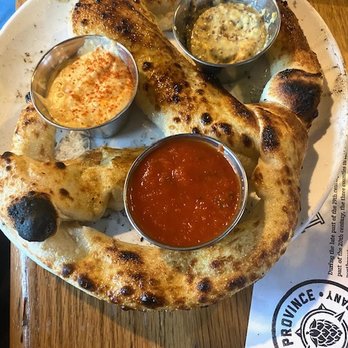 Lost Province Brewing - Pretzel with sauce - Pizza Near Me - Boone, North Carolina