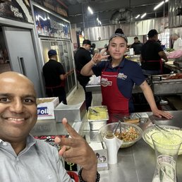 Fish taco chef ... served food with a great attitude