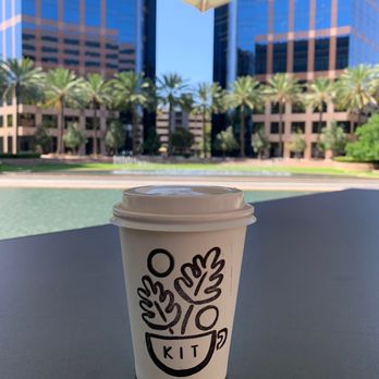 KIT Coffee - Drinking my latte outside, nice breeze too - Coffee & Tea Near Me - Irvine, California KIT Coffee - Drinking my latte outside, nice breeze too - Coffee & Tea Near Me - Irvine, California