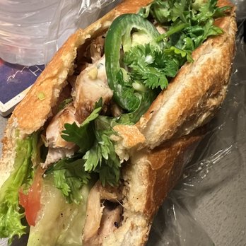 Pho Mex - Grilled chicken Banh mi sandwich - Asian Fusion Near Me - Modesto, California