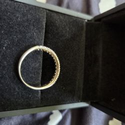 Diamonds Forever - 14k diamond wedding band.