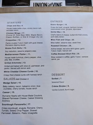 Menu photo 2 Union & Vine Atascadero, CA Menu photo 2 Union & Vine Atascadero, CA