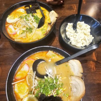 Ramen 101 - Mesium spice ronkatsu and medium spice miso and a side of mac salad - Ramen Near Me - Vallejo, California
