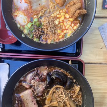 RAMEN-SAN - 18-Hr Smoked Brisket Ramen and Kimchi & Fried Chicken Ramen - Ramen Near Me - Chicago, Illinois RAMEN-SAN - 18-Hr Smoked Brisket Ramen and Kimchi & Fried Chicken Ramen - Ramen Near Me - Chicago, Illinois