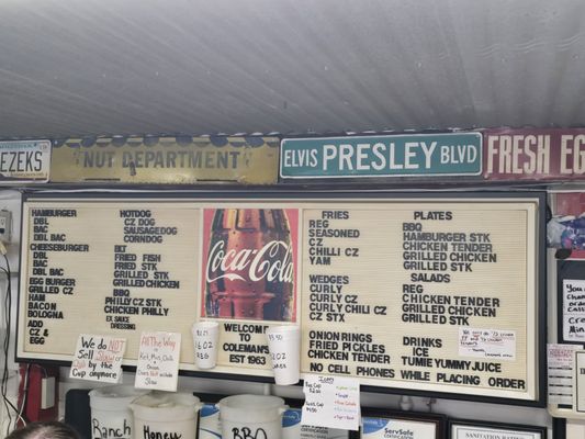 Menu photo 1 Coleman's Drive In Tabor City, NC