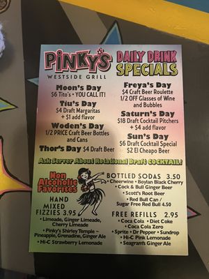 Menu photo 7 Pinky's Westside Grill Huntersville, NC Menu photo 7 Pinky's Westside Grill Huntersville, NC
