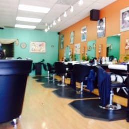 Interior of the salon. Interior of the salon.