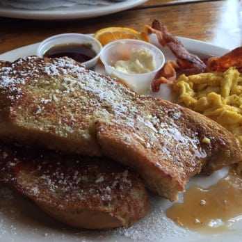 Smokey's Kitchen - Breakfast combo with French toast! Absolutely delicious. - Barbeque Near Me - Truckee, California