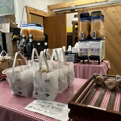 Dexter Cider Mill - Items in the table to go