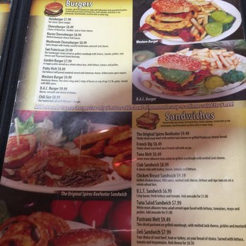 Spires Restaurant - Menu- Burgers and Sandwiches - American Near Me - Ontario, California