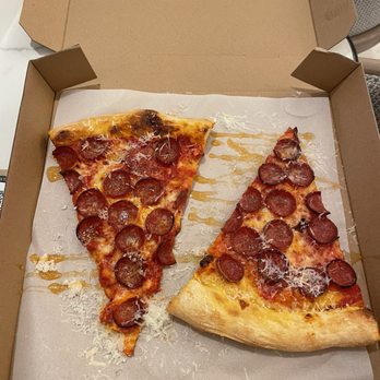Miami Slice - Pepperoni with hot honey. - Pizza Near Me - Las Vegas, Nevada Miami Slice - Pepperoni with hot honey. - Pizza Near Me - Las Vegas, Nevada