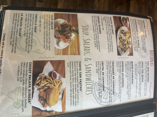Menu photo 3 La Palapa Austin, TX