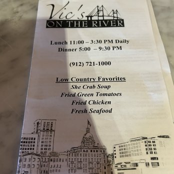 Vic's On the River - Menu - Seafood Near Me - Savannah, Georgia Vic's On the River - Menu - Seafood Near Me - Savannah, Georgia