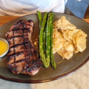 Bluewater Grill - Scalopped potatoes excellent,asparagus OK,steak was good has great smoky taste - Seafood Near Me - Santa Barbara, California Bluewater Grill - Scalopped potatoes excellent,asparagus OK,steak was good has great smoky taste - Seafood Near Me - Santa Barbara, California