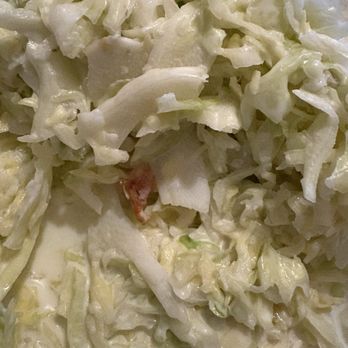 Great American Steakhouse - Random piece of bacon in coleslaw - Steakhouses Near Me - El Paso, Texas