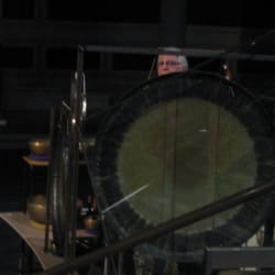 Barbara and Lawrence Fleischman Theater - Gongs, bows on gongs, flute, bowls, subtle, important background.